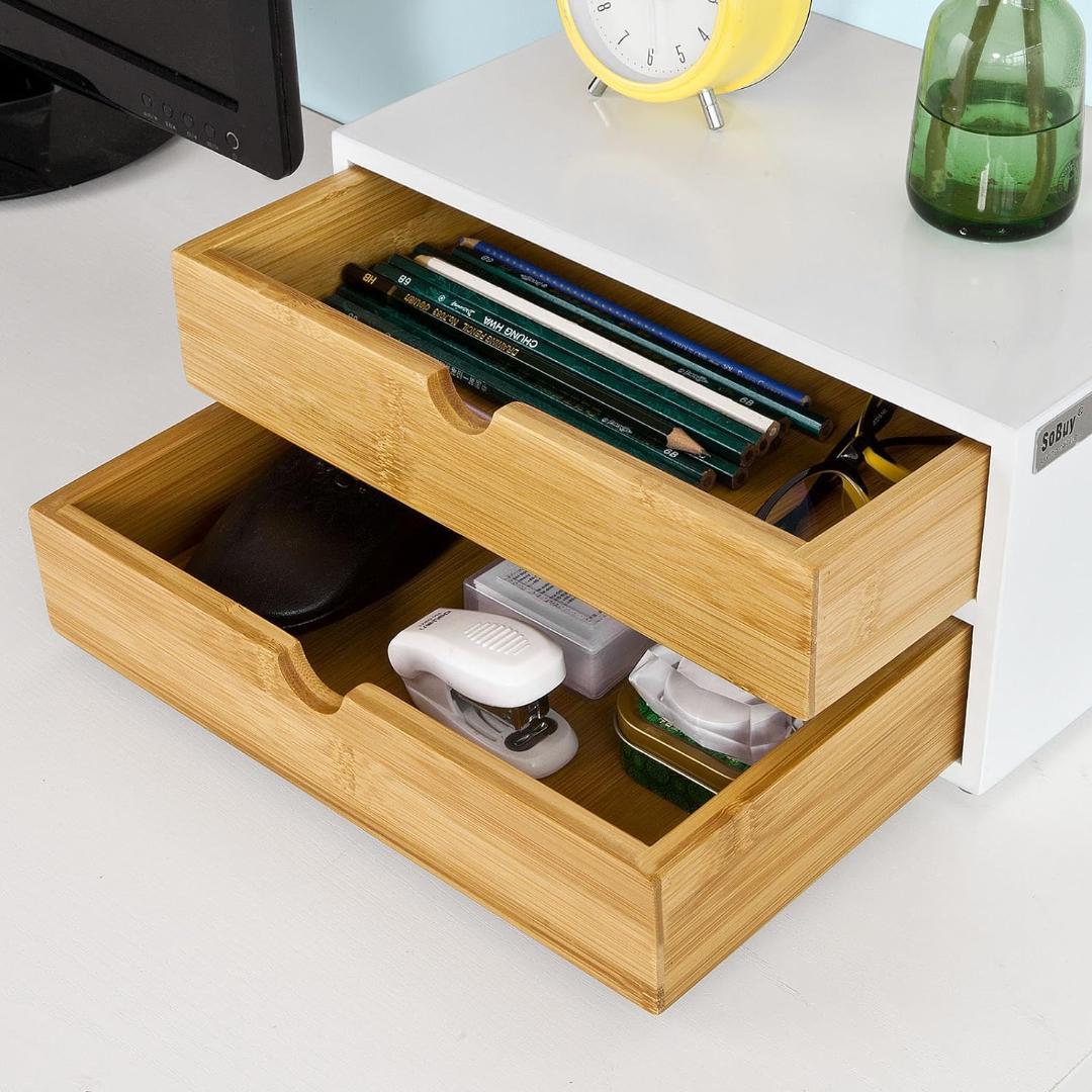 卓上チェスト 収納ケース 2段式 おしゃれ 引き出し付き 小物入れ 北欧