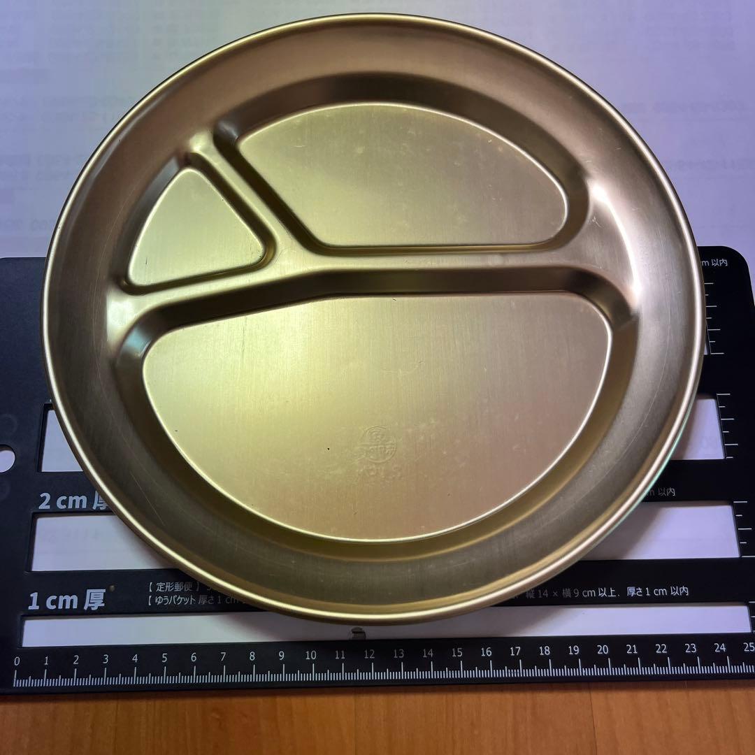 アルマイト3食皿