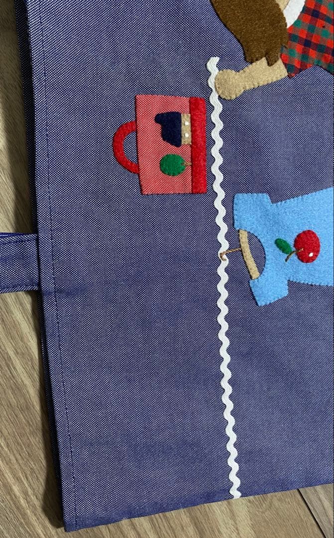 taro ☆新品未使用☆ファミリア デニムバッグ 青 女の子