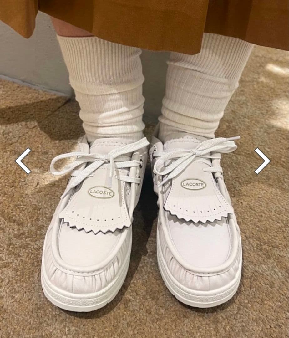 新品　LACOSTE フリンジ付き ゴルフ　シューズ　スニーカー