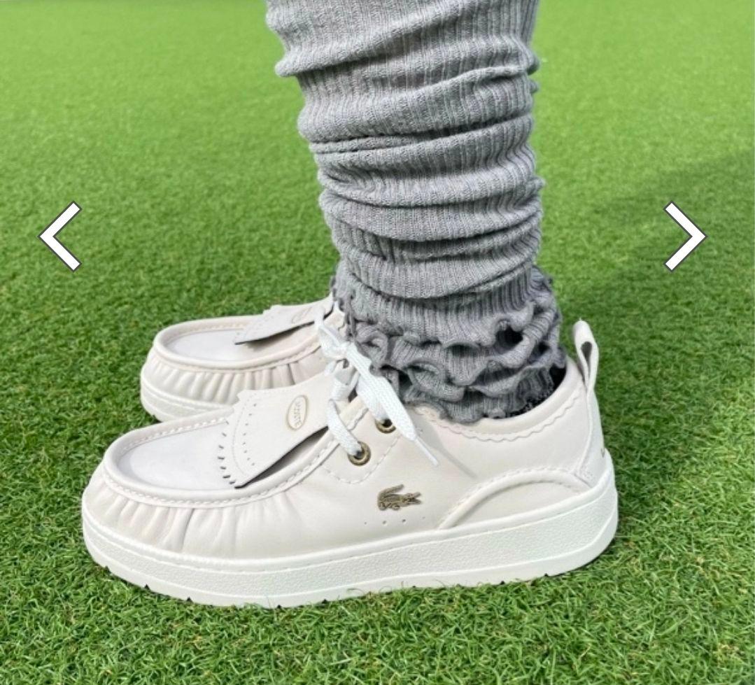 新品　LACOSTE フリンジ付き ゴルフ　シューズ　スニーカー