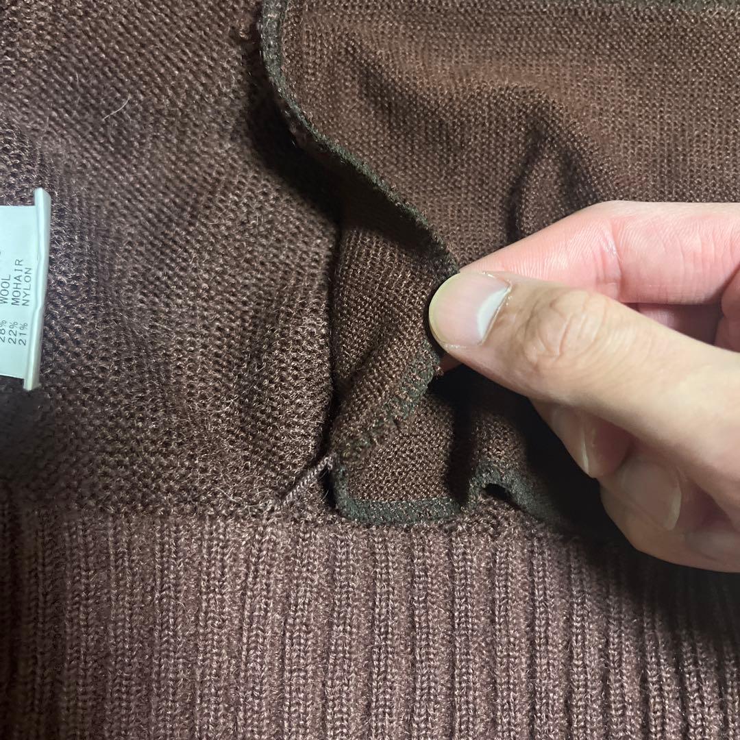 WACKO MARIA モヘヤカーディガン　ブラウン