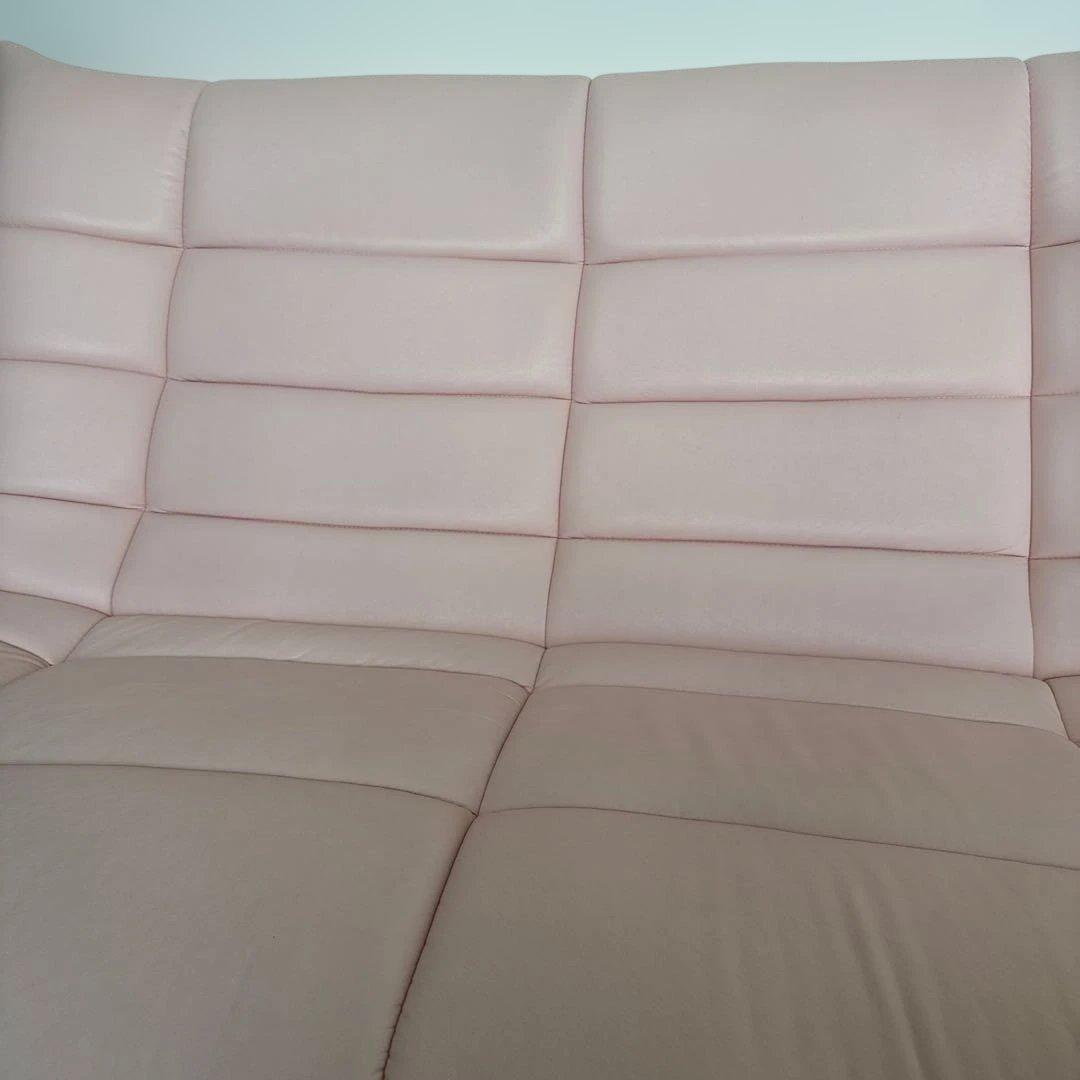 ALEX ローソファ 3人掛け ハイバック ピンク