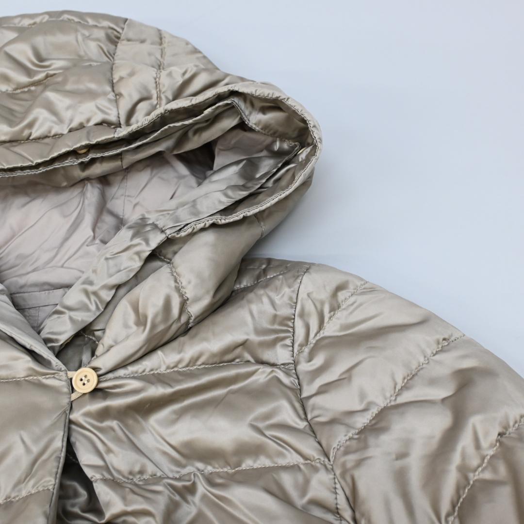 48288★冬 S Max Mara マックスマーラ Aライン ダウンコート*