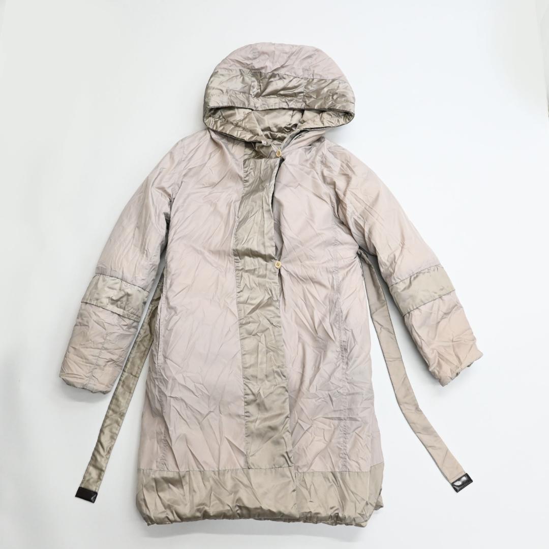 48288★冬 S Max Mara マックスマーラ Aライン ダウンコート*