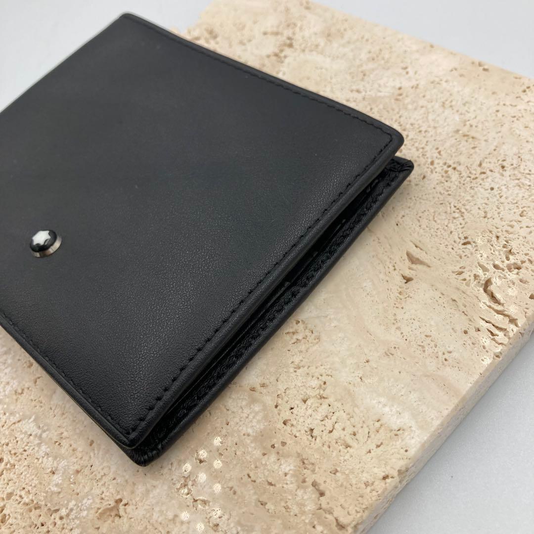 ！極美品！　モンブラン　折り財布　レザー　ブラック