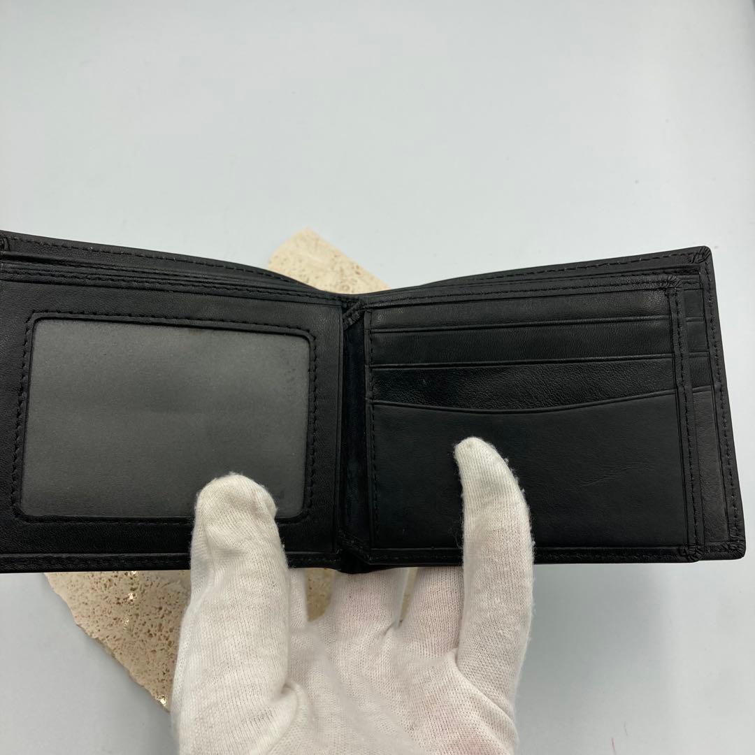 ！極美品！　モンブラン　折り財布　レザー　ブラック