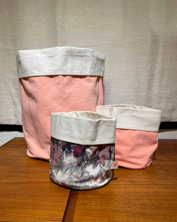 ★値下げLA CERISE SUR LE GATEAU 布バスケット　3つセット