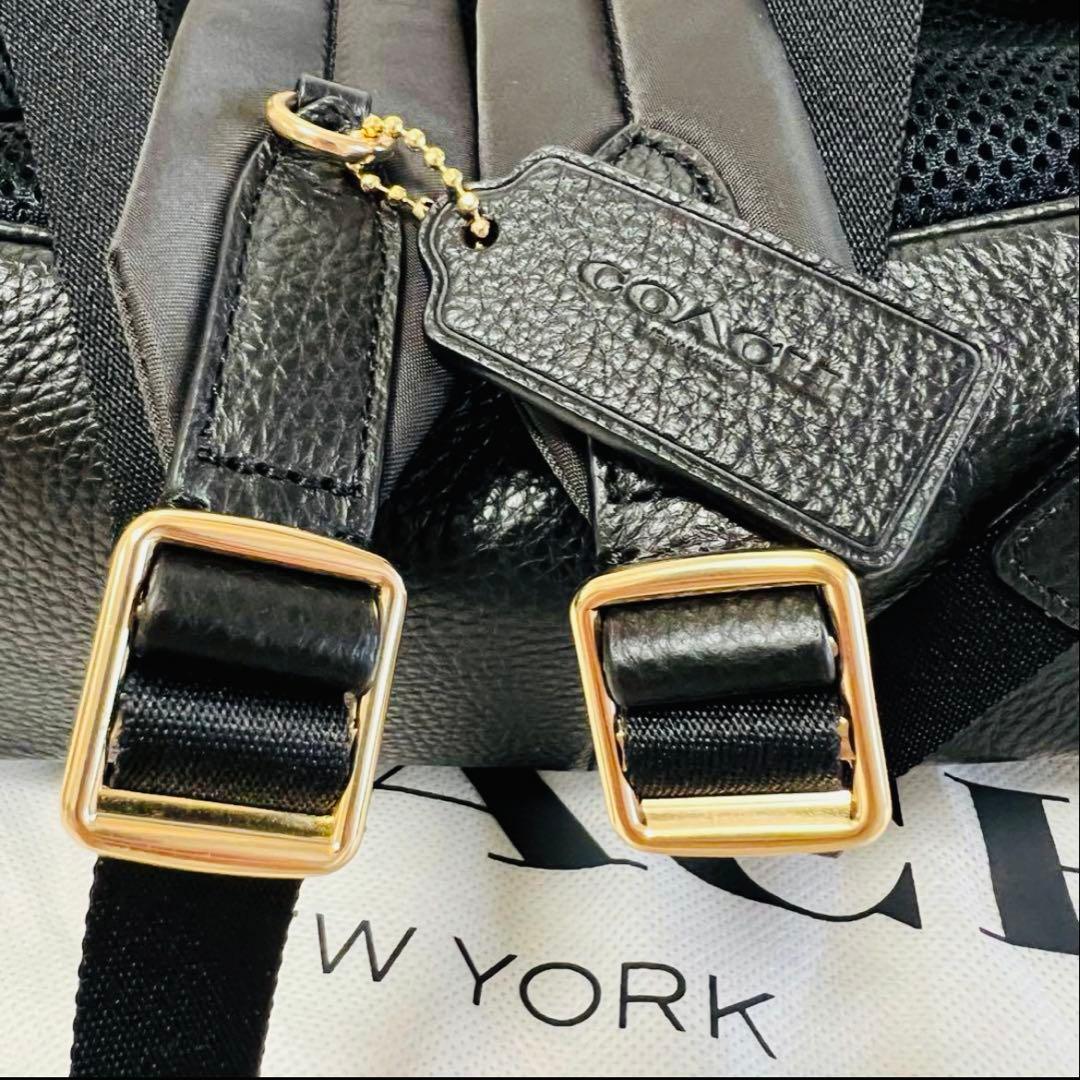 COACH コーチ　リュック　シグネチャー　ブラウン/ブラック　美品
