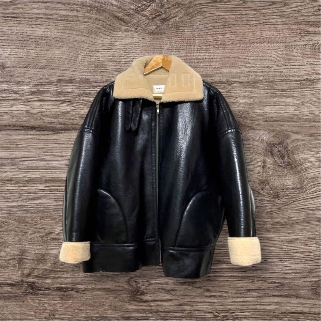 WHO'S WHO gallery フェイクムートンジャケット