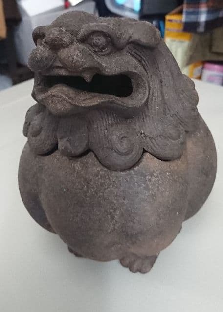 香炉　獅子　大明宣徳年製