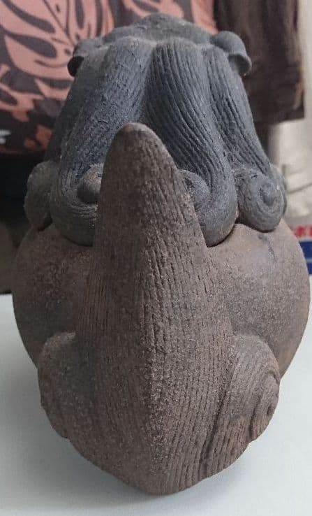 香炉　獅子　大明宣徳年製