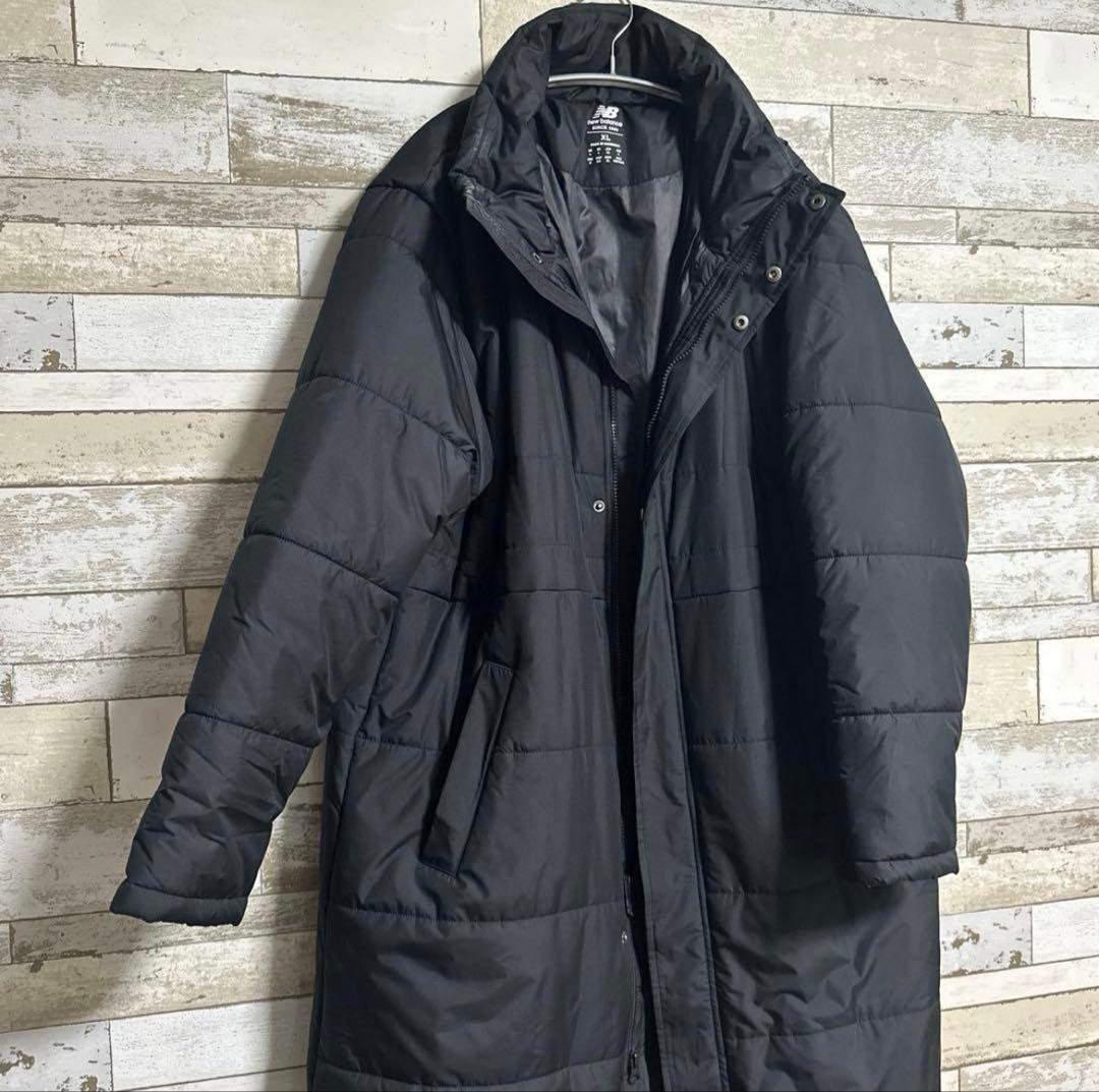 美品　ニューバランス ベンチコート　メンズ　ブラック　XL