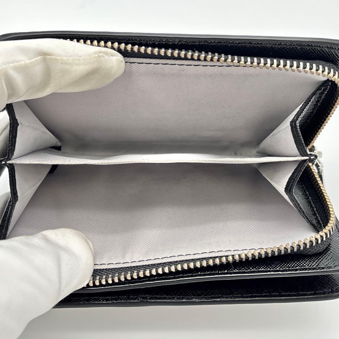 【美品】マークジェイコブス スヌーピー 財布 L字ファスナー レザー ホワイト