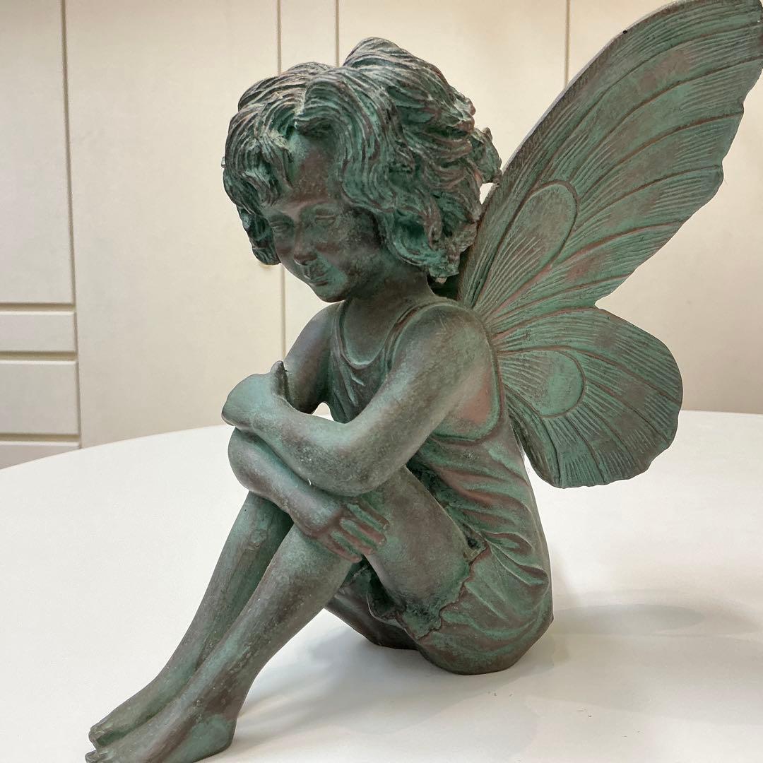 ブロンズ風 妖精像 約20cm