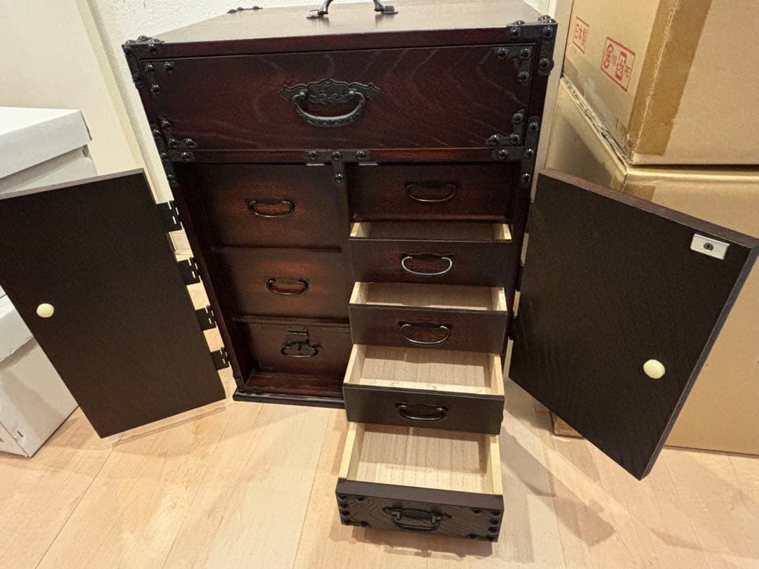 金庫 和風 レトロ 小物入れ