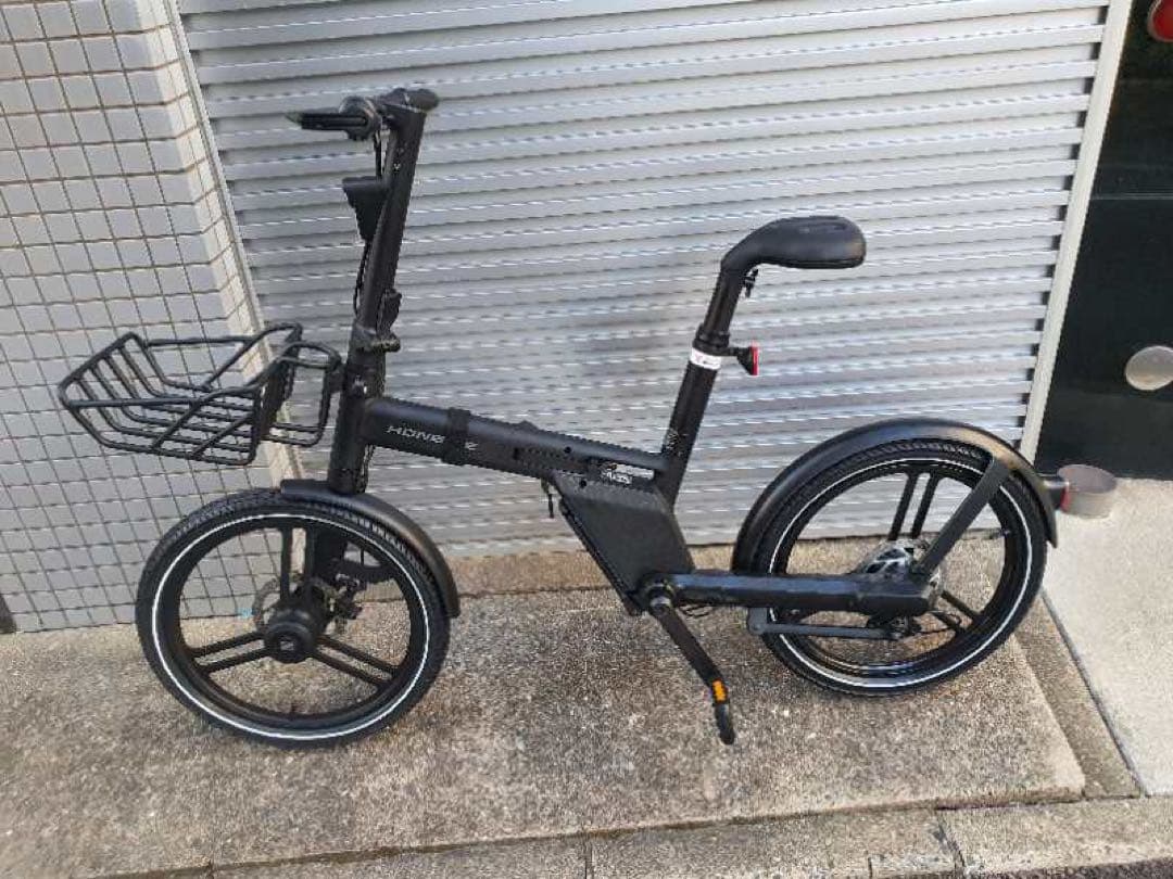 ホンバイクストンプラス　黒カゴ付き