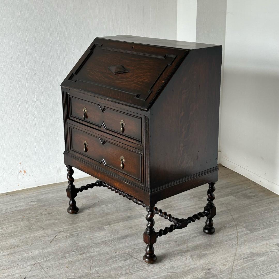 イギリス アンティーク 家具 ライティング ビューロー 英国 チェスト 531A