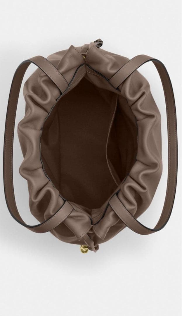 COACH ブラウン ドローストリングトートバッグ