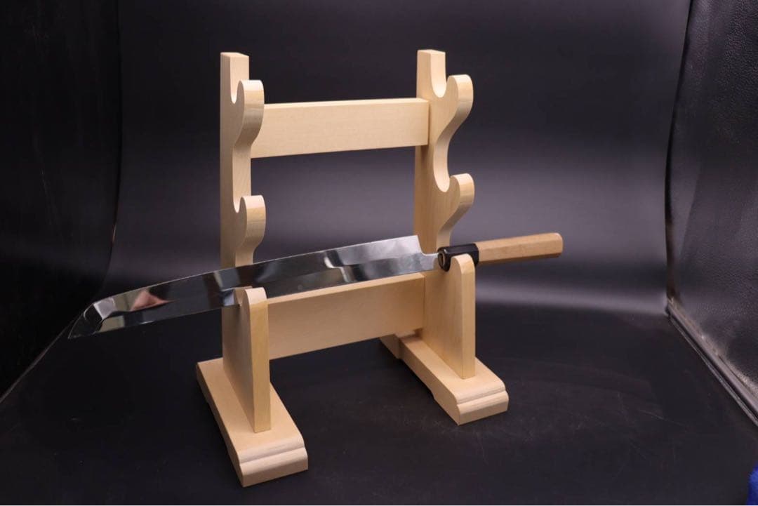 木製包丁掛け３段