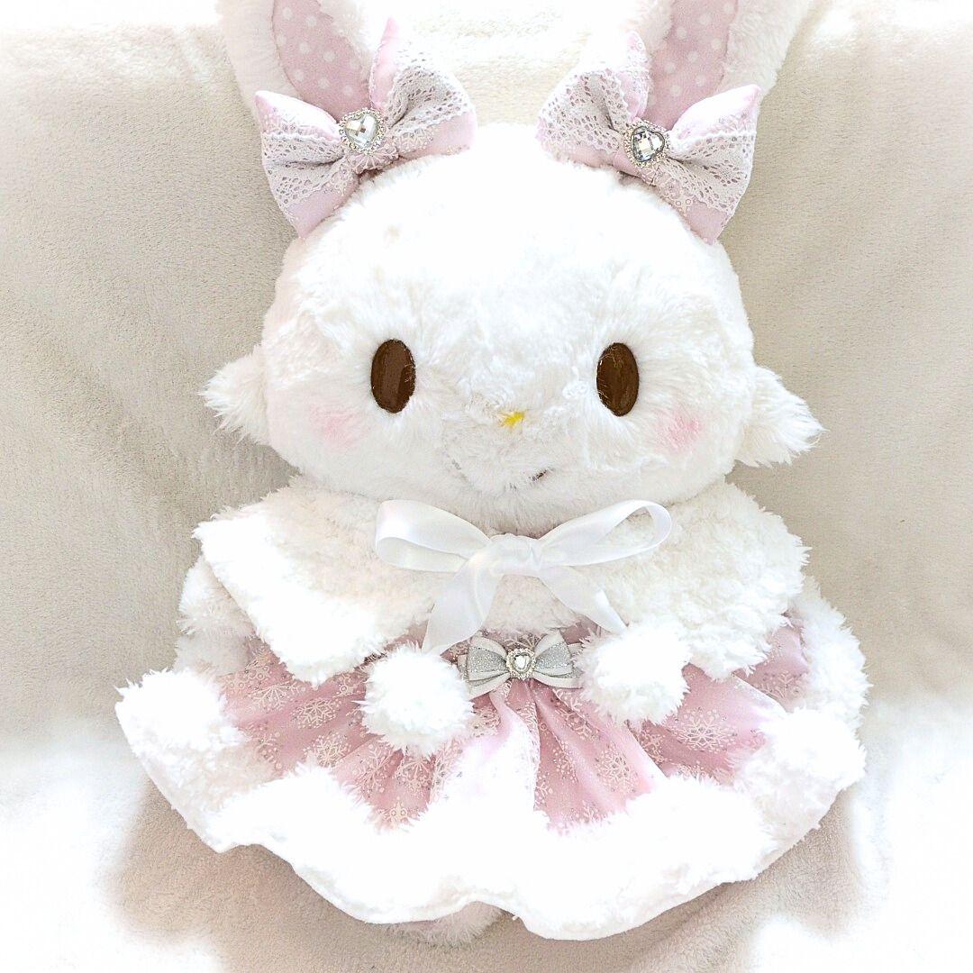 ウィッシュミーメルに着用可能なコスチューム　メルメルドール雪の結晶ピンク1451