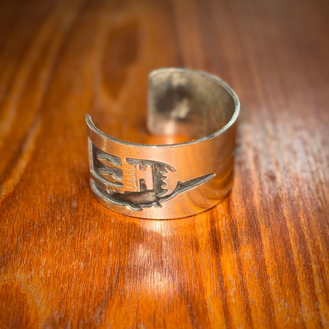 Hopi バングル ビンテージ インディアンジュエリー ナバホ ホピ族