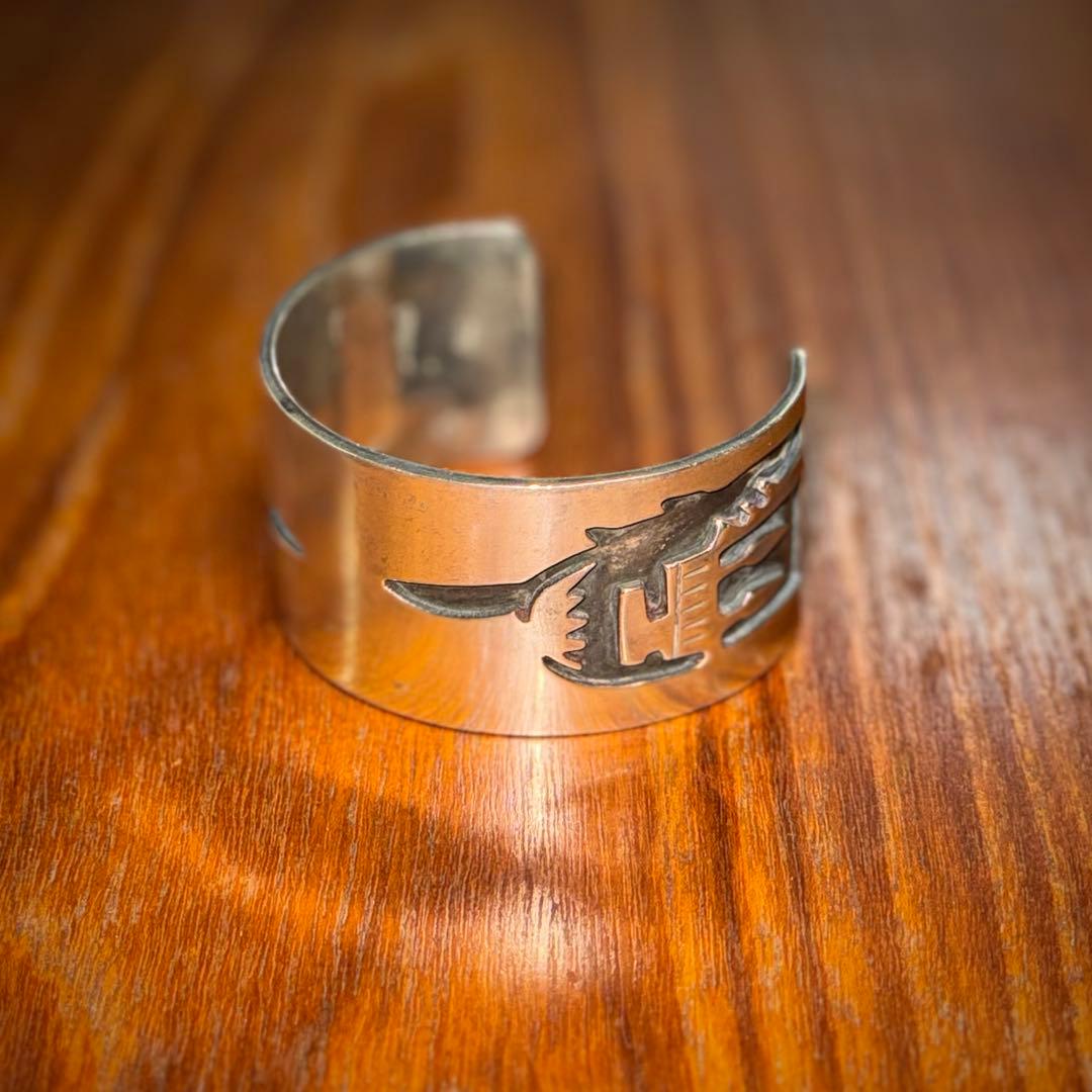 Hopi バングル ビンテージ インディアンジュエリー ナバホ ホピ族