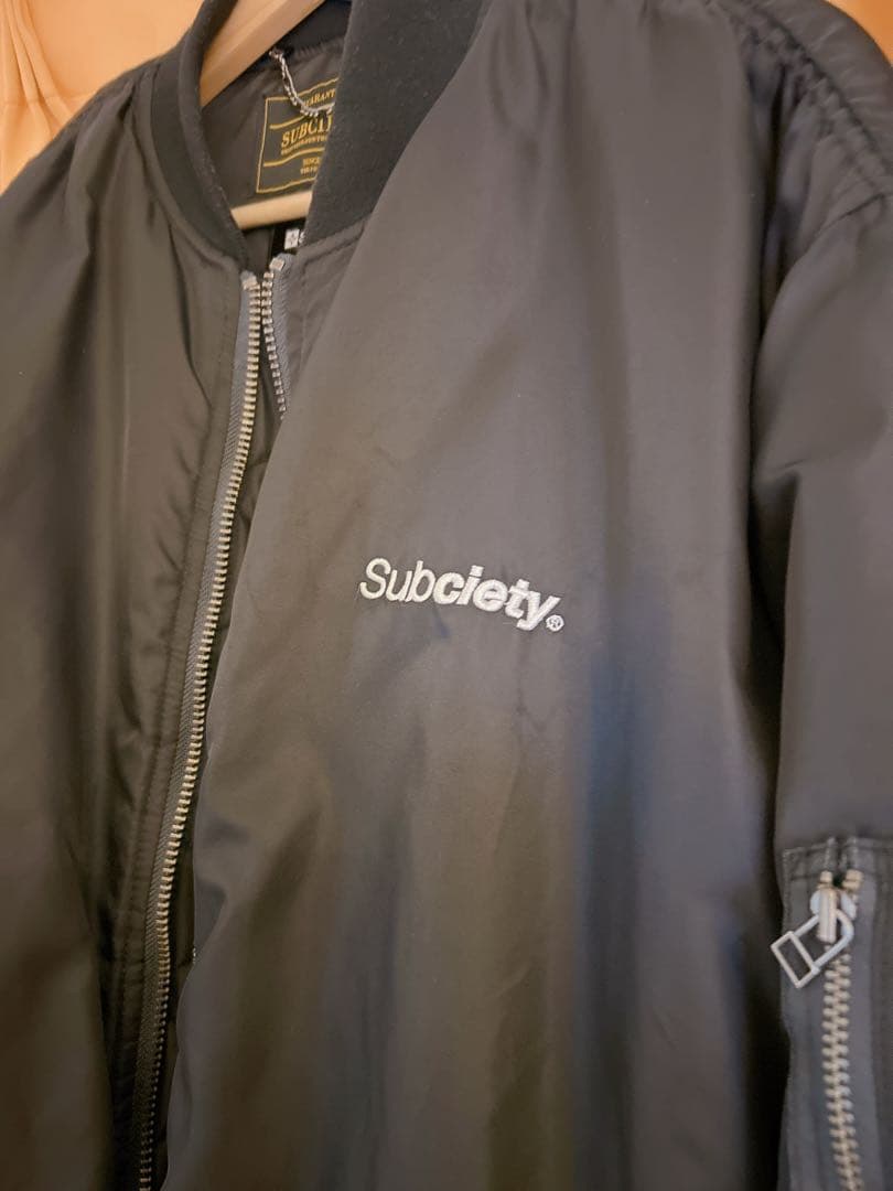 Subciety ブラック ジャンパー・ブルゾン　MA-1