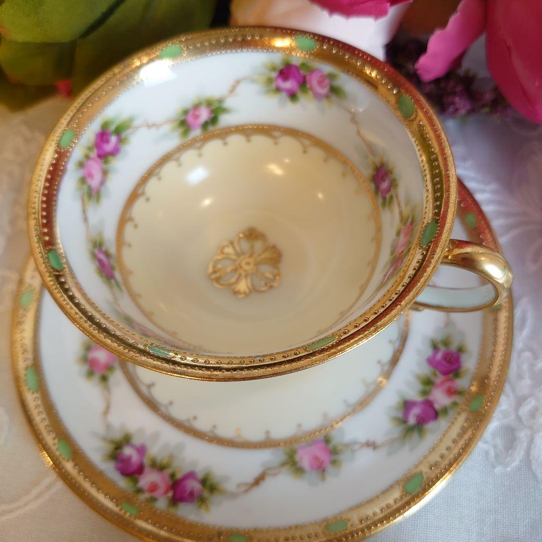 オールドノリタケ　カップ＆ソーサー　皿　プレート　アンティーク　トリオ