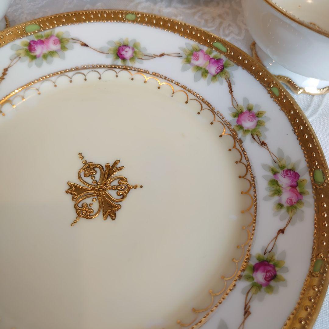 オールドノリタケ　カップ＆ソーサー　皿　プレート　アンティーク　トリオ