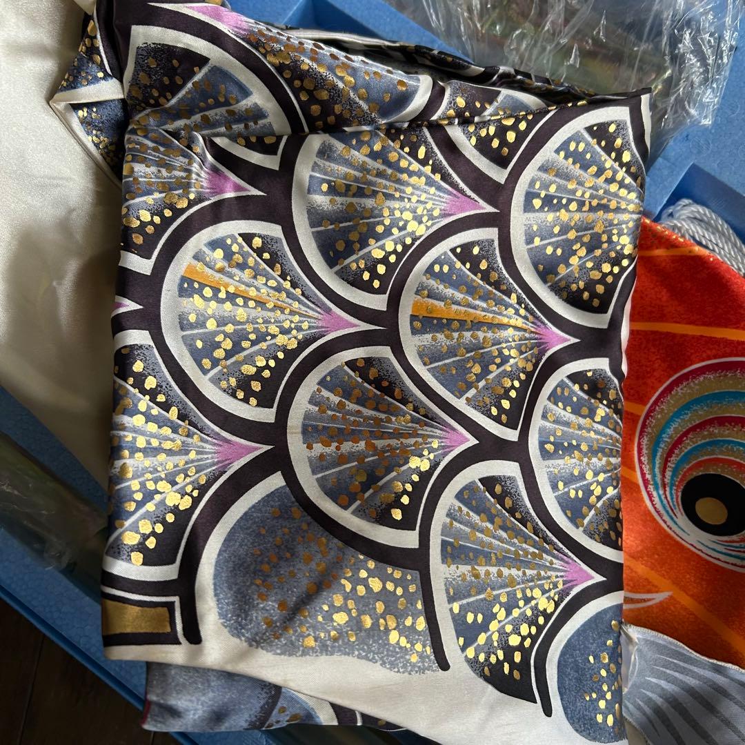 太陽鯉　黄金の輝き鯉　鯉のぼり 2m 万能型スタンドセット　節句