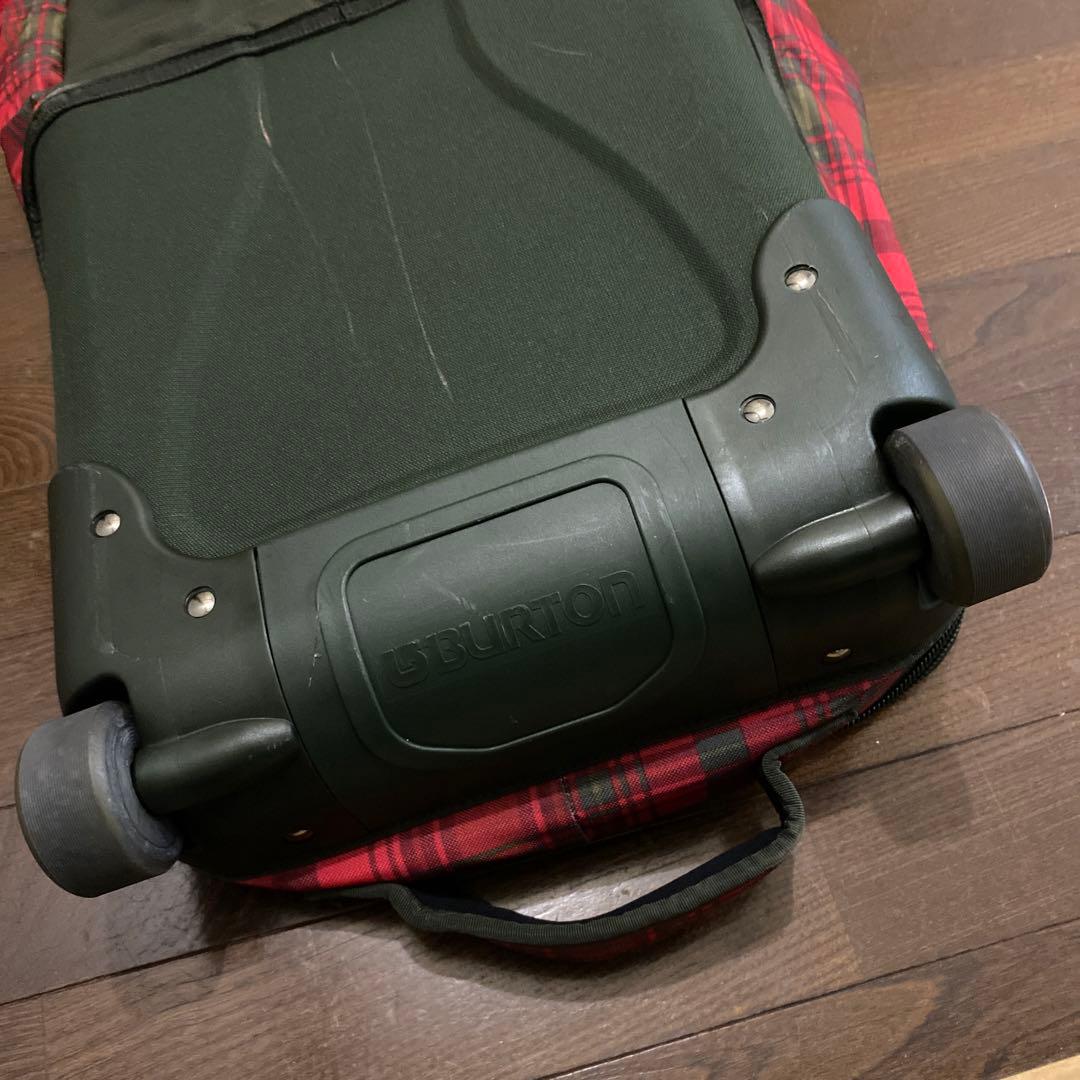 バートン Burton スノーボード ケース キャスター付156 赤系チェック柄