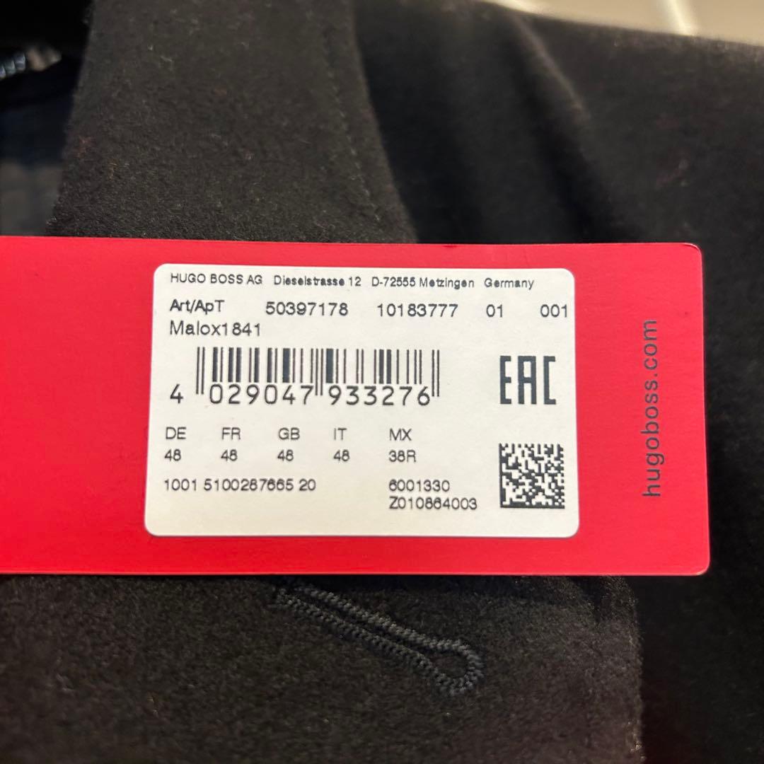 希少✨HUGO BOSS ヒューゴボス チェスターコート ブラック 48 XL