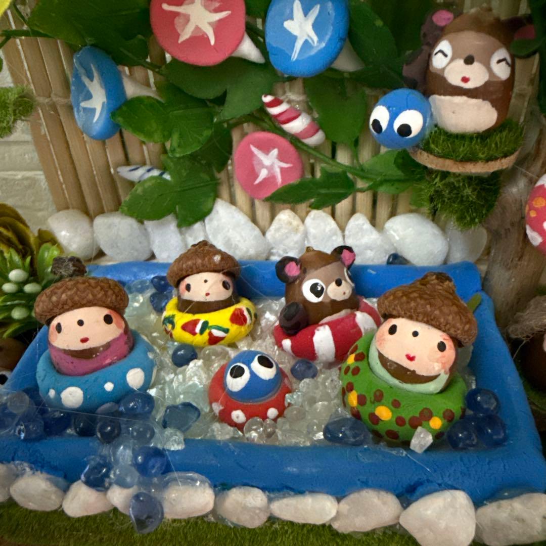 どんぐりアート♡summerおまかせオブジェ2点♡