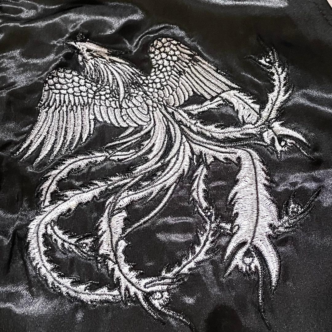 【美品レアサイズ】是空 ZEKU スカジャン リバーシブル 虎 鳳凰 刺繍 3L