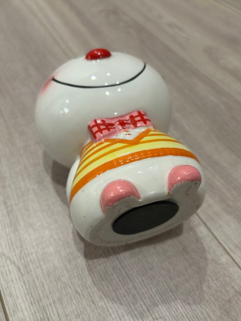 昭和レトロ　内藤ルネ 陶器製 ネコ 貯金箱 RUNE