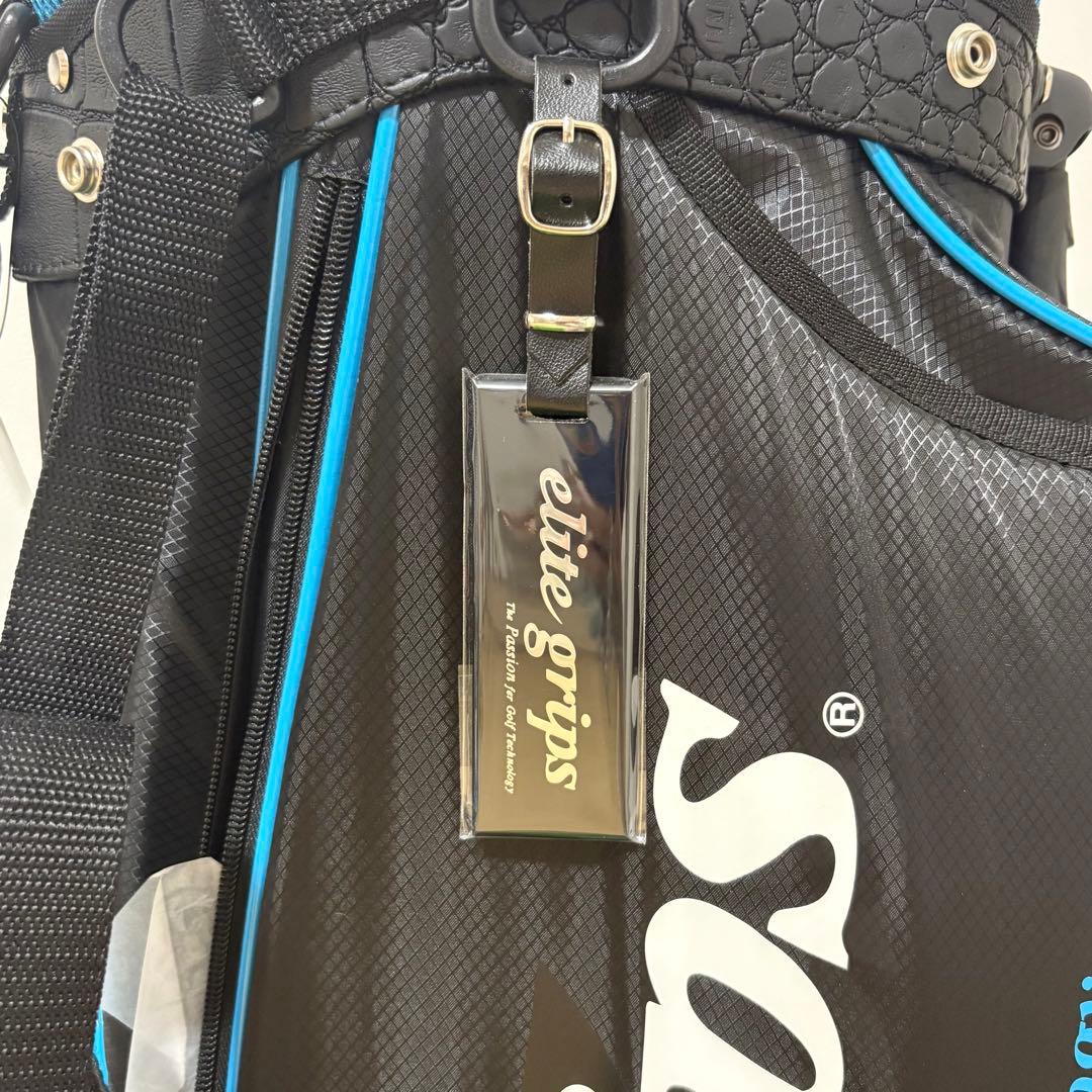 elite grips エリートグリップ 軽量キャディバッグ ブラック＆ブルー