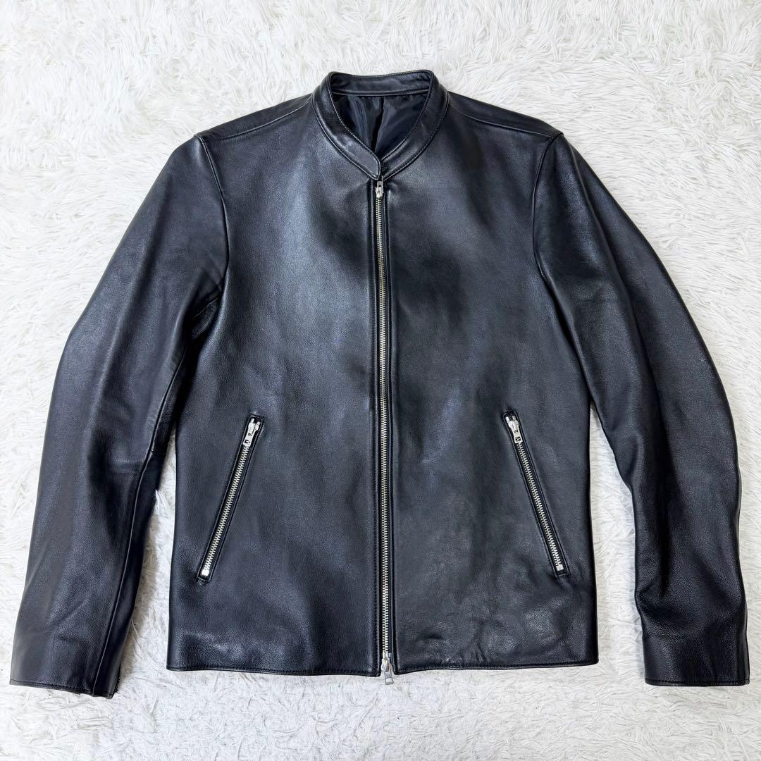 【美品】希少Lサイズ　LIDNM リドム　シングルライダース　ダウンジップ