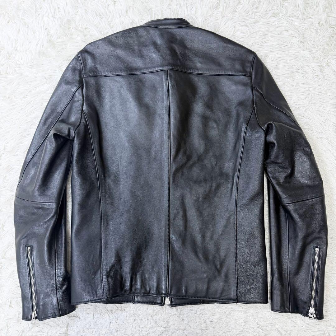 【美品】希少Lサイズ　LIDNM リドム　シングルライダース　ダウンジップ