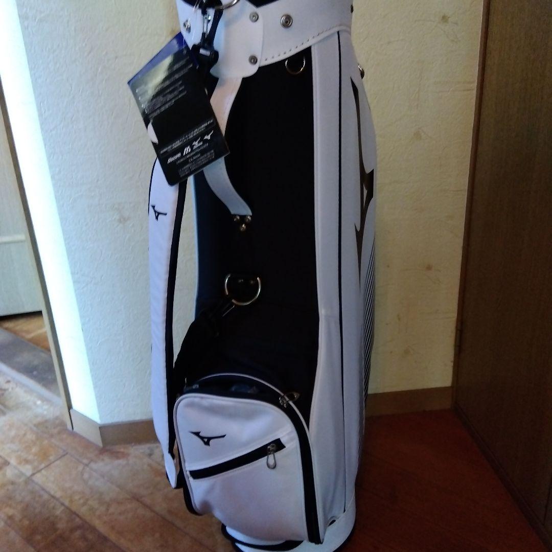 Mizuno キャディバッグ 5LJC23G1 01 ホワイト×ブラック