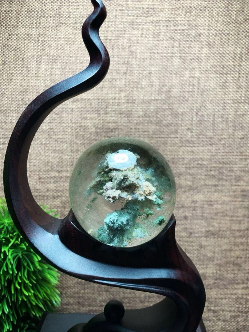 ⭐︎【天然】グリーン ガーデン クォーツ 置物 110.3g