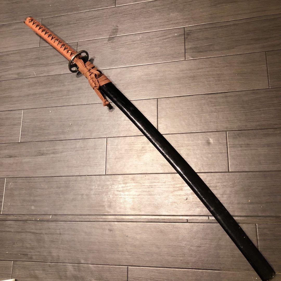 高級模造刀　高級居合刀　優波紋　亜合金刀身　名刀　居合刀　朱拵え