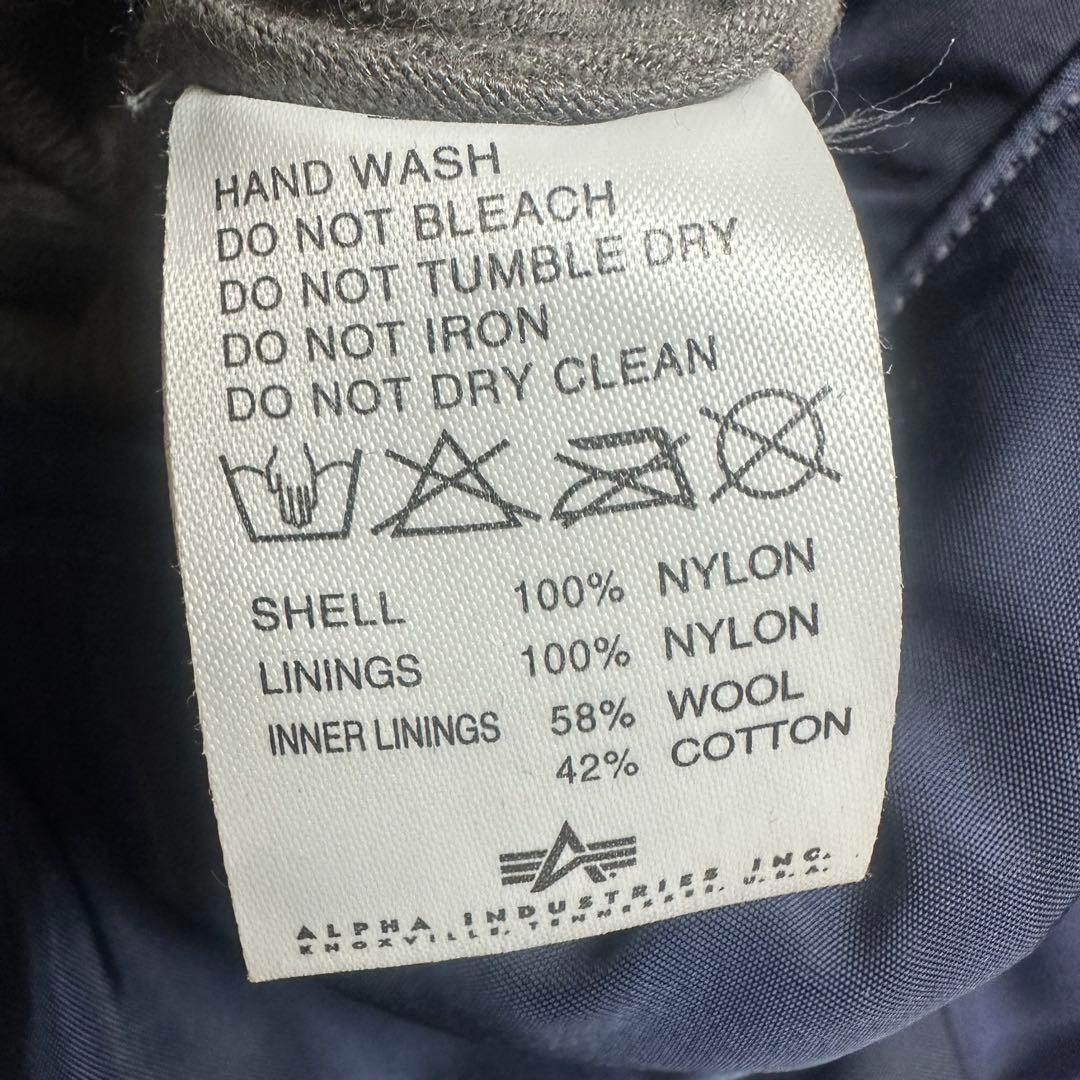 【希少】アルファ　MA-1 SCOVILL J-8279D 69s ネイビー　L