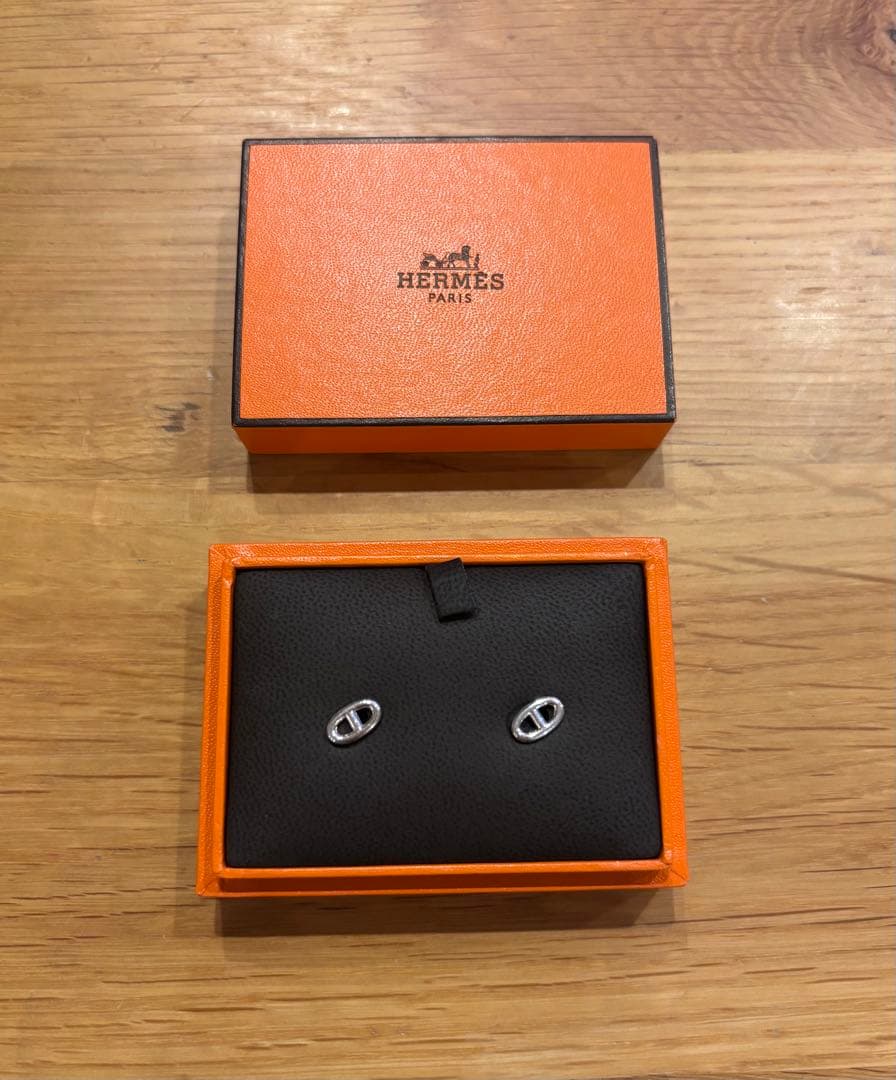 HERMES エルメス　シェーヌダンクル ピアスTPM　925