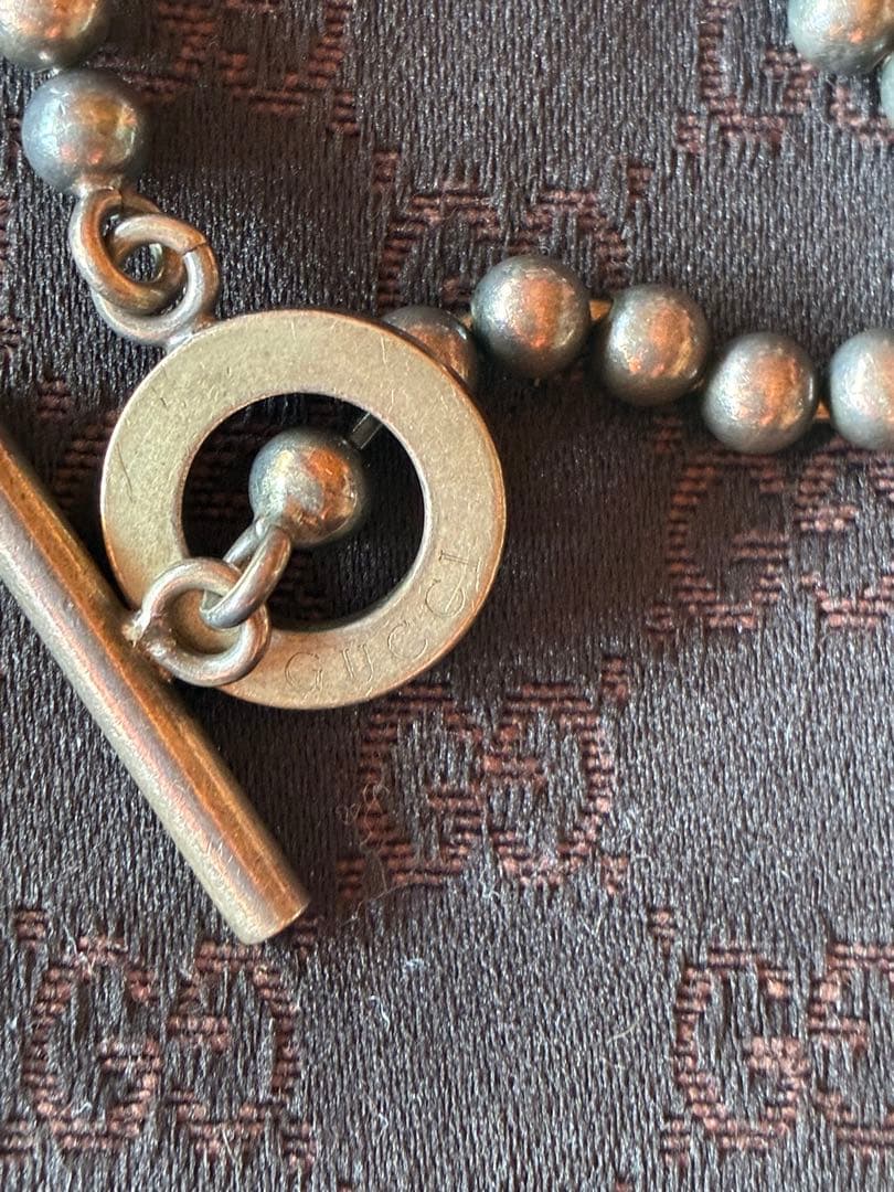 【週末限定セール】GUCCI シルバービーズブレスレット