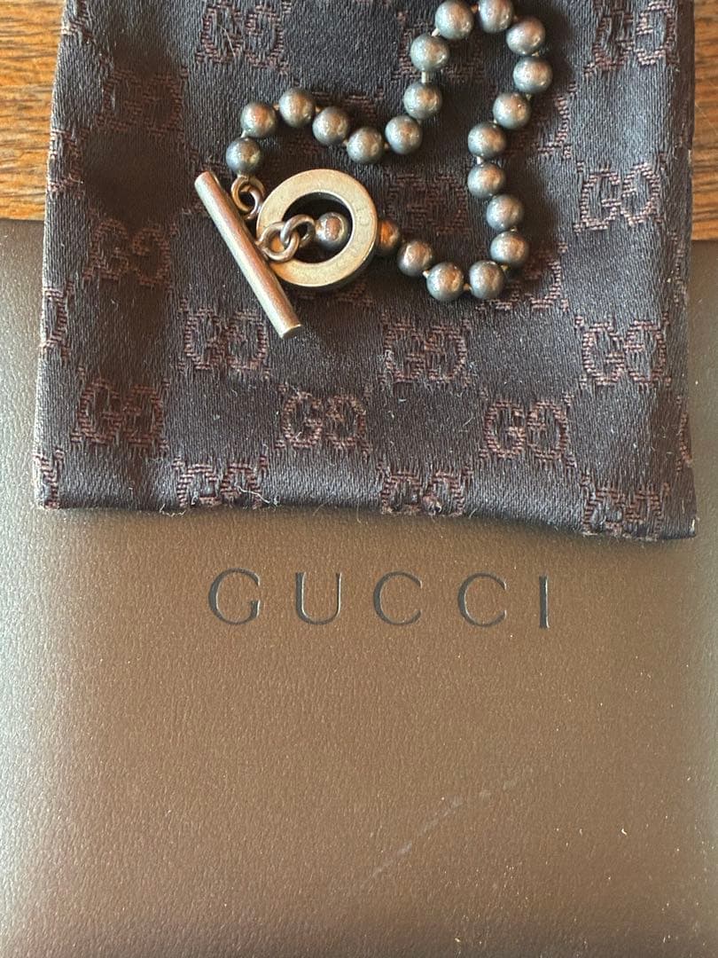【週末限定セール】GUCCI シルバービーズブレスレット