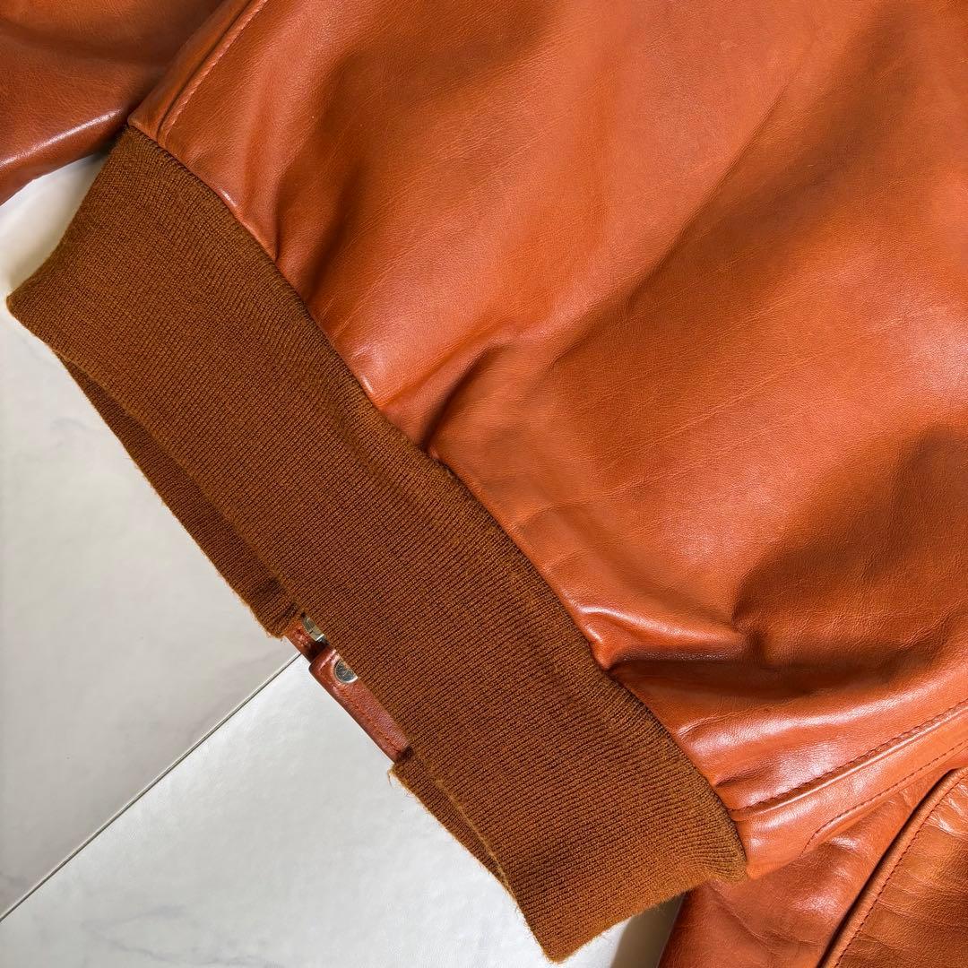 極美品 Schott ショット USA製 レザー フライトジャケット インナー付