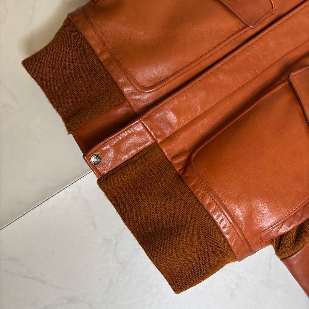 極美品 Schott ショット USA製 レザー フライトジャケット インナー付