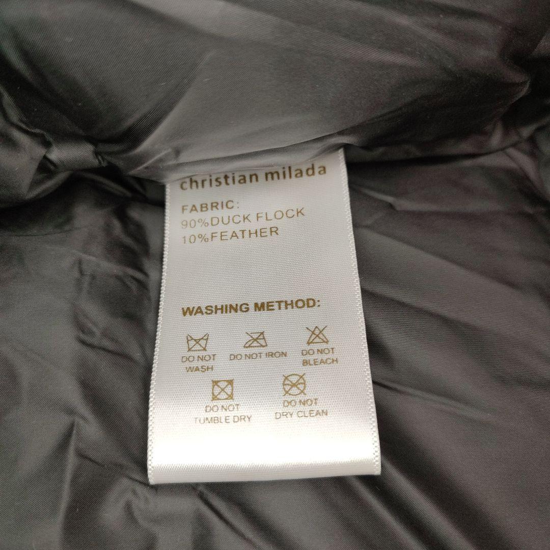 新品 CHRISTIAN MILADA size52 ダウンジャケット ブラック