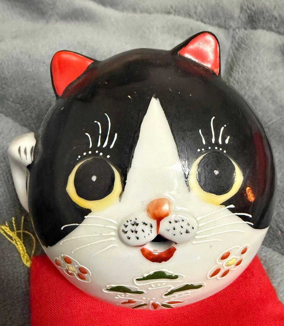 九谷焼　招き猫　猫の置き物　レア